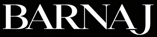 Black background with 'BARNAJ' logo in white
